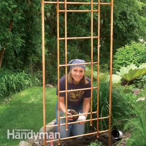 DIY Copper Trellis From Family Handyman