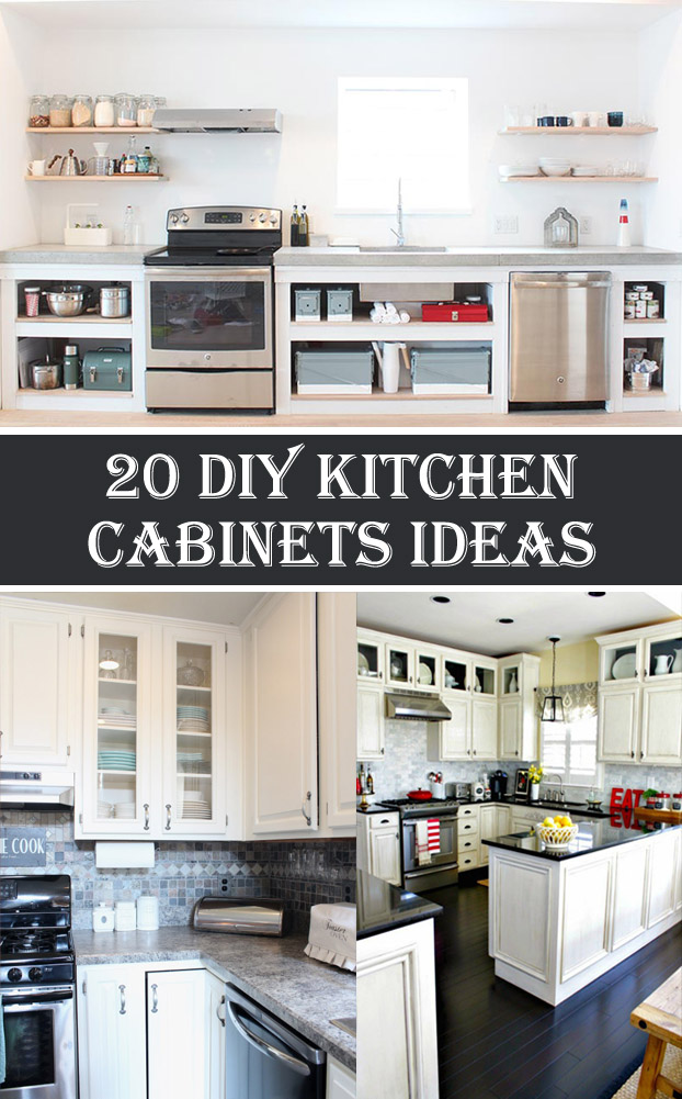 20 DIY Kitchen Cabinets Ideas