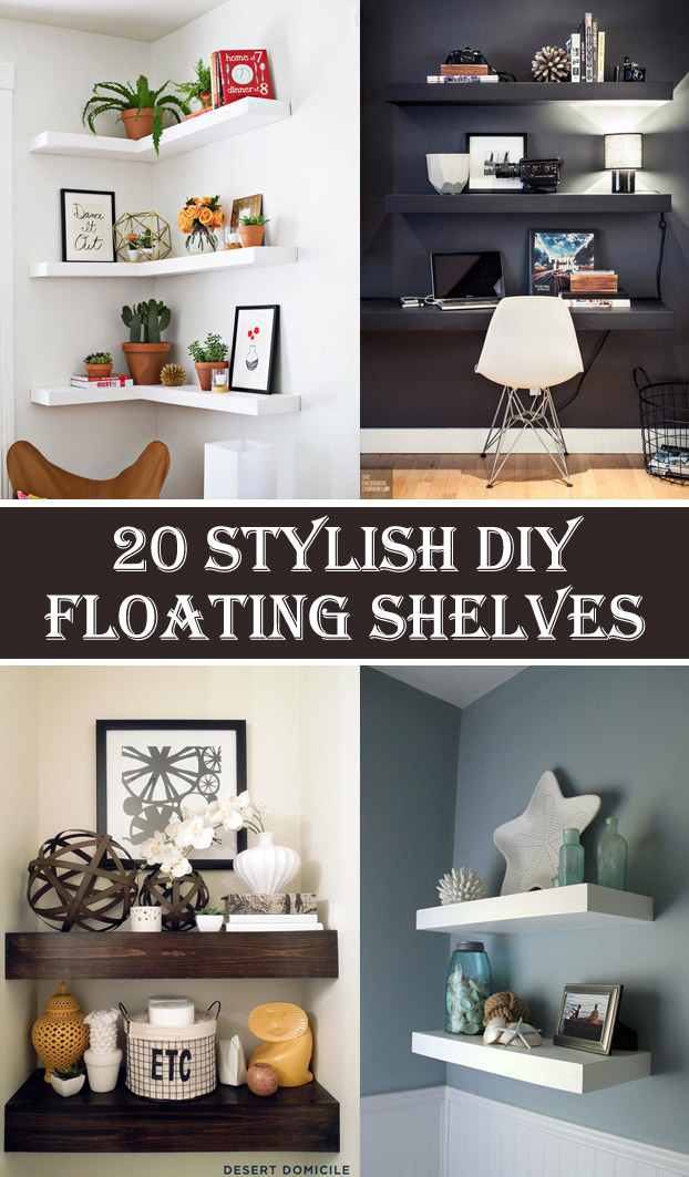 20 Stylish DIY Floating Shelves Ideas