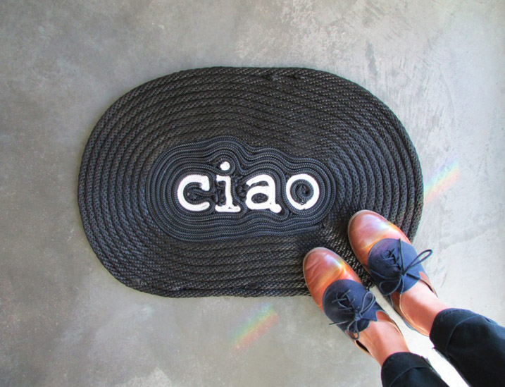 DIY 'Ciao' Rope Door Mat