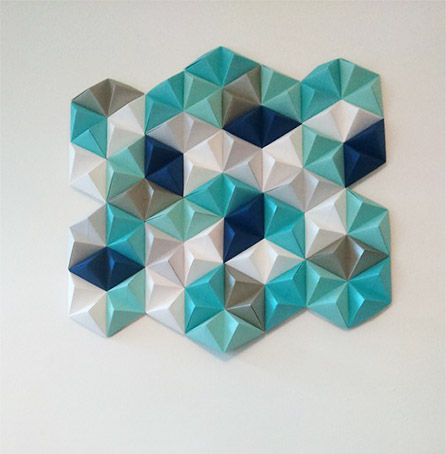 DIY Geometric Paper Wall Art