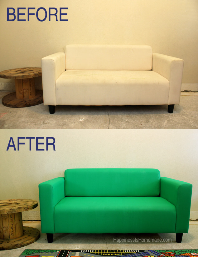 DIY Makeover a Sofa With Paint