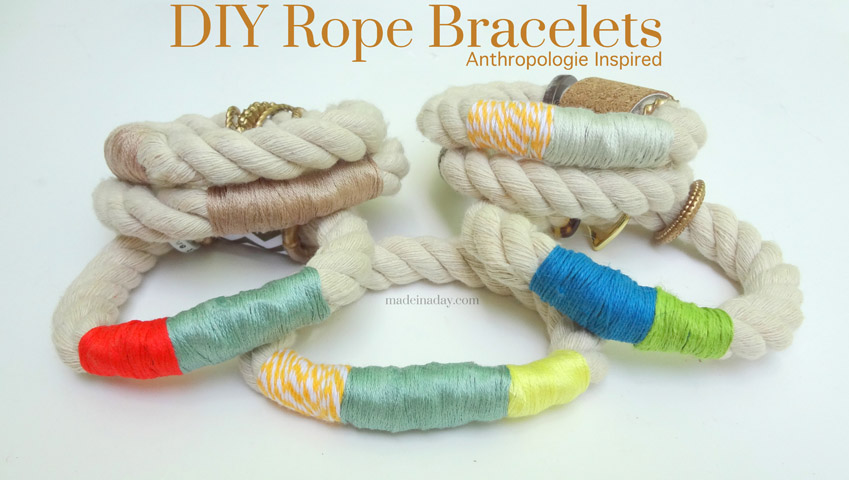 DIY Rope Bracelet Anthropologie Inspired