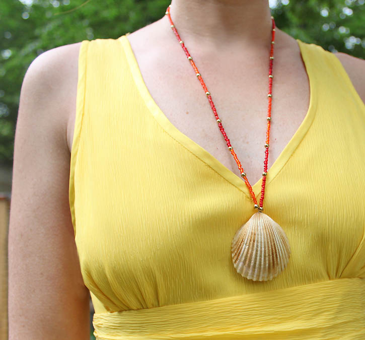 DIY Seashell Bead Necklace